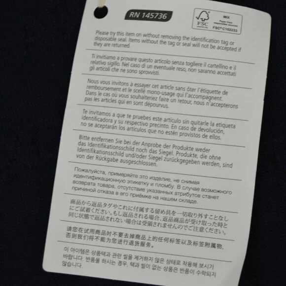 Armani Exchange Navy Oblique Logo Pullover Sweater Size Medium NWT - Picture 14 of 16